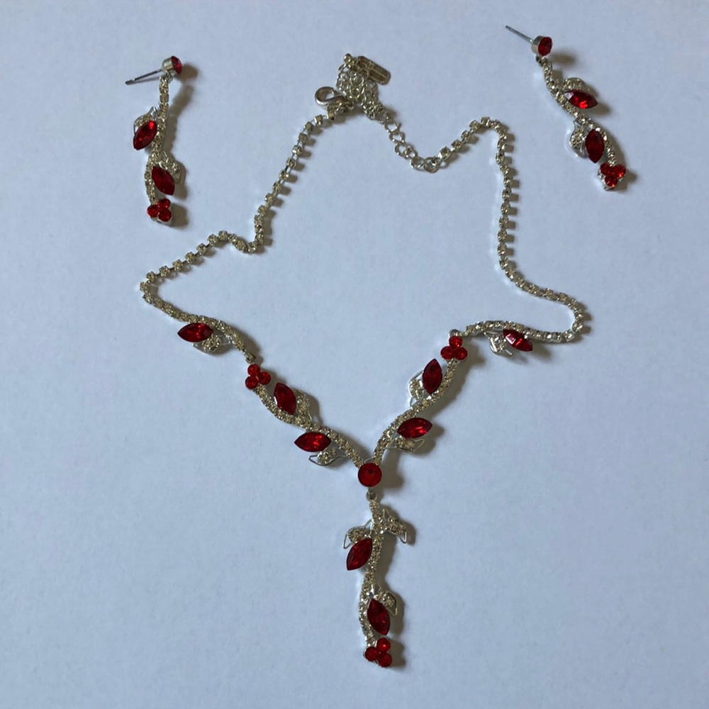 Crystal and Red Jewelry - Perfect for holidays